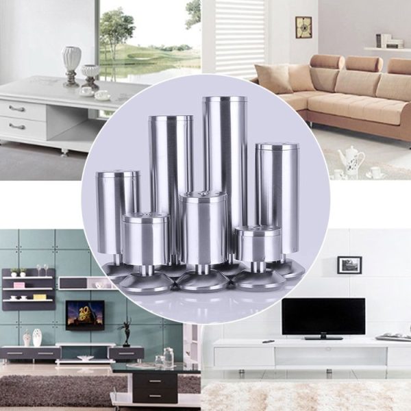 Stainless Steel Wire Drawing Thickened Column Sofa Furniture Cabinet Foot, Height: 180mm - Image 9