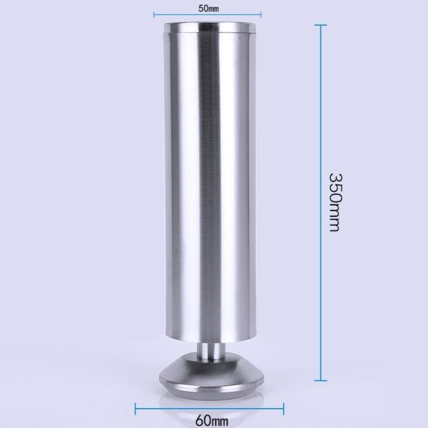 Stainless Steel Wire Drawing Thickened Column Sofa Furniture Cabinet Foot, Height: 350mm - Image 2