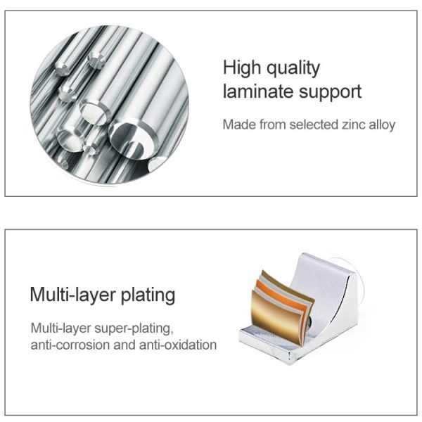 50 PCS Round Thickened Zinc Alloy Bright Layer Sucker Plate Bracket, B, Weight: 5.8g - Image 4