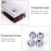 Zinc Alloy Bright Fixed Bracket Connection 10mm Rectangular Glass Fixing Clamp - Image 3