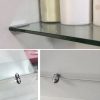 Zinc Alloy Bright Fixed Bracket Connection 10mm Rectangular Glass Fixing Clamp - Image 5