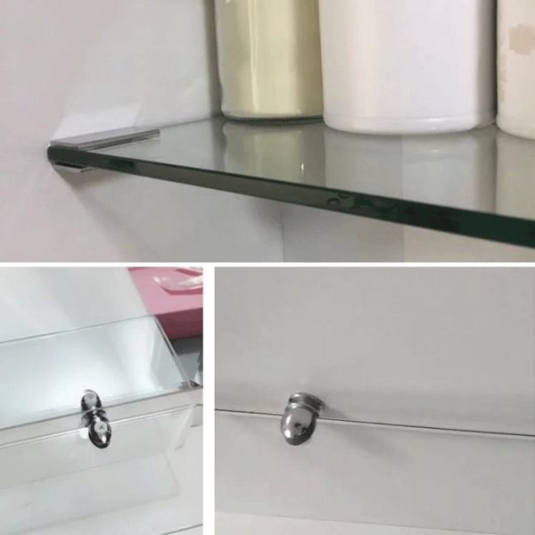 Zinc Alloy Bright Fixed Bracket Connection Square Glass Fixing Clamp, Size: L - Image 5