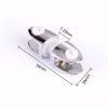 10 PCS Zinc Alloy Bright Fixed Bracket Connection Two-sided Nail Glass Fixing Clamp - Image 2