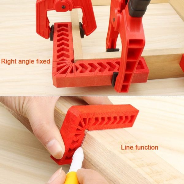 3 Inch Plastic 90 Degree Woodworking Auxiliary Positioner Square Ruler Fixing Tool - Image 6