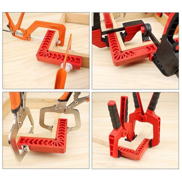 6 Inch Plastic 90 Degree Woodworking Auxiliary Positioner Square Ruler Fixing Tool - Image 7