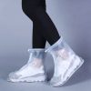 Fashion PVC Non-slip Waterproof Thick-soled Shoe Cover Size: M (White) - Image 5