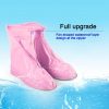 Fashion Children PVC Non-slip Waterproof Thick-soled Shoe Cover Size: XL (Pink) - Image 7