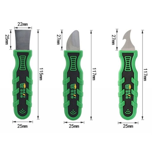 BEST-138 Cell Phone Repair Assemble Disassemble Cutting Tool Plastic Pry Tool Spudger - Image 4