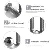 200 PCS 201 Stainless Steel Cross Large Flat Head Screw, M6x10 - Image 4