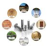 200 PCS 201 Stainless Steel Cross Large Flat Head Screw, M6x10 - Image 5