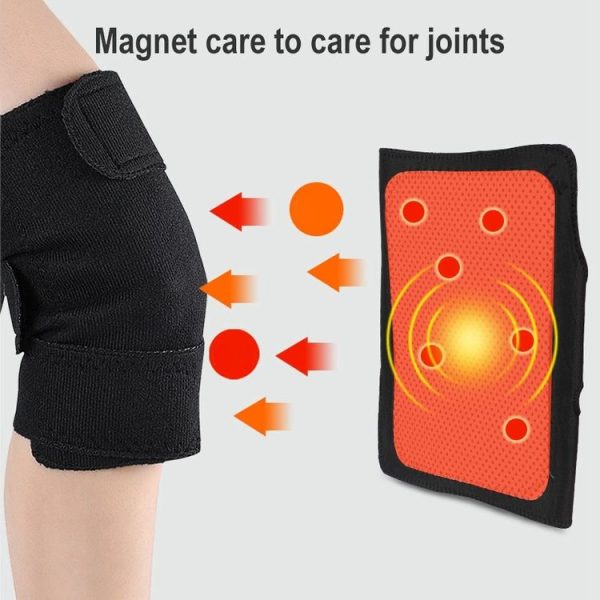 Self-heating Knee Pads Adjustable Magnetic Knee Pads (Black) - Image 3