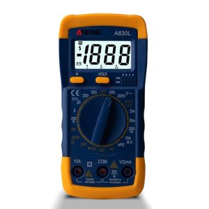 ANENG A830L Handheld Multimeter Household Electrical Instrument (Yellow Blue)