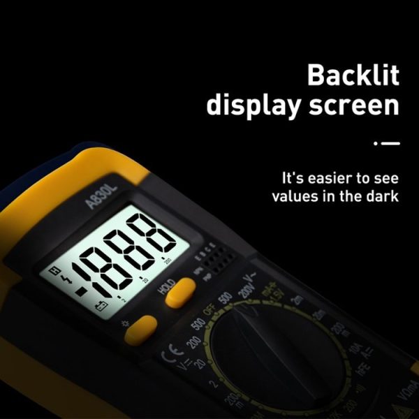 ANENG A830L Handheld Multimeter Household Electrical Instrument (Yellow Blue) - Image 6