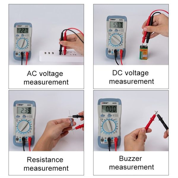 ANENG A830L Handheld Multimeter Household Electrical Instrument (Yellow Blue) - Image 7