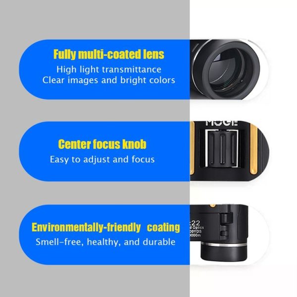 Moge 200x22 Outdoor Professional HD Night Vision Telescope With Holder - Image 5