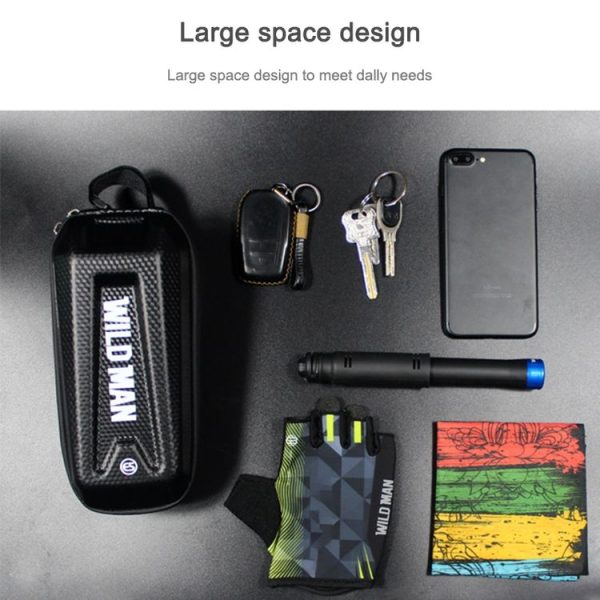 WILD MAN E5 Waterproof Front Bag MTB Large Capacity Bicycle Tube Bag Riding Accessories - Image 5