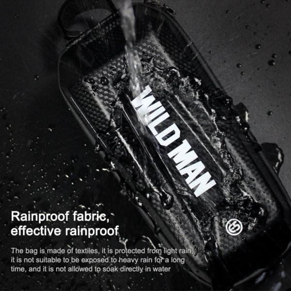 WILD MAN E5 Waterproof Front Bag MTB Large Capacity Bicycle Tube Bag Riding Accessories - Image 6