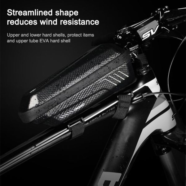 WILD MAN E5 Waterproof Front Bag MTB Large Capacity Bicycle Tube Bag Riding Accessories - Image 8