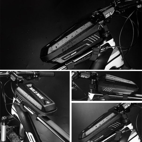 WILD MAN E5 Waterproof Front Bag MTB Large Capacity Bicycle Tube Bag Riding Accessories - Image 9