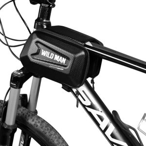 WILD MAN E6 Waterproof Front Bag MTB Large Capacity Bicycle Tube Bag Riding Accessories