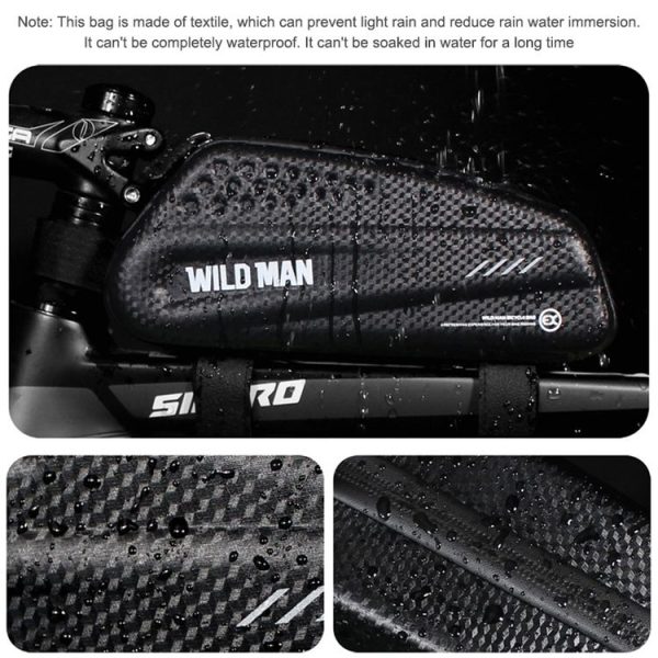 WILD MAN EX Waterproof Front Bag MTB Mobile Phone Sets Bicycle Tube Bag Riding Accessories - Image 10