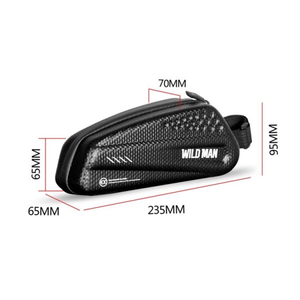WILD MAN EX Waterproof Front Bag MTB Mobile Phone Sets Bicycle Tube Bag Riding Accessories - Image 3