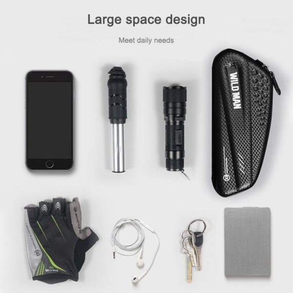 WILD MAN EX Waterproof Front Bag MTB Mobile Phone Sets Bicycle Tube Bag Riding Accessories - Image 7