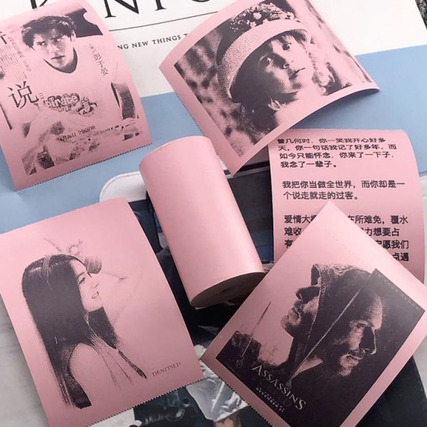 5pcs Thermal Label Printer Paper Sticker for PAPERANG P1 / P2 / A6, Size: 57 x 30 mm (Pink) - Image 7