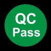 1000 PCS Round Shape QC Pass Sticker QC Pass Label (Green) - Image 2