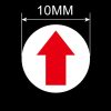 20 PCS Round Shape Self-adhesive Arrow Rework Sticker Rework Label - Image 3