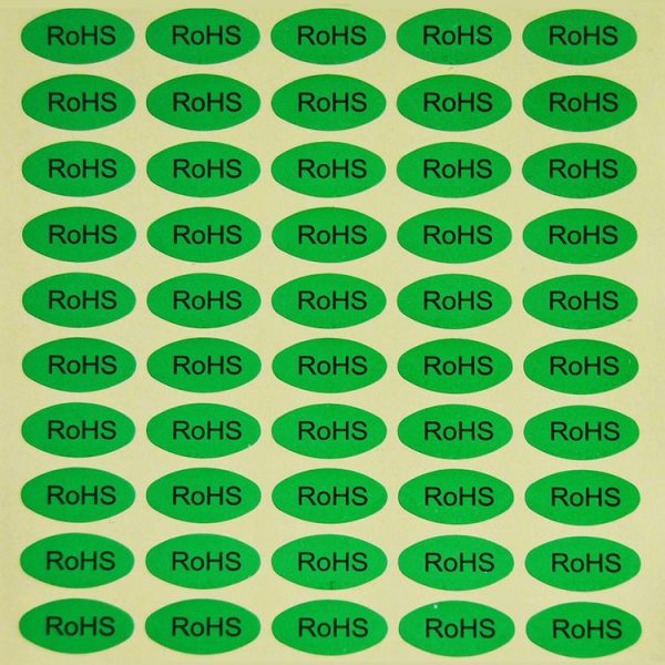 1000 PCS Oval Shape Self-adhesive RoHS Sticker RoHS Label, Size: 10x20mm - Image 3