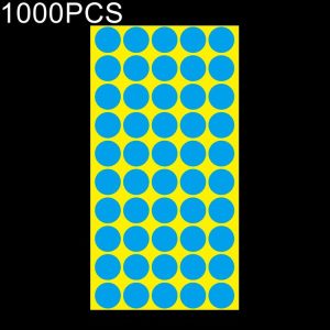 1000 PCS Round Shape Self-adhesive Colorful Mark Sticker Mark Label (Blue)