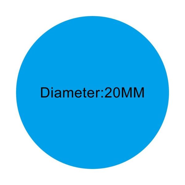 1000 PCS Round Shape Self-adhesive Colorful Mark Sticker Mark Label (Blue) - Image 2