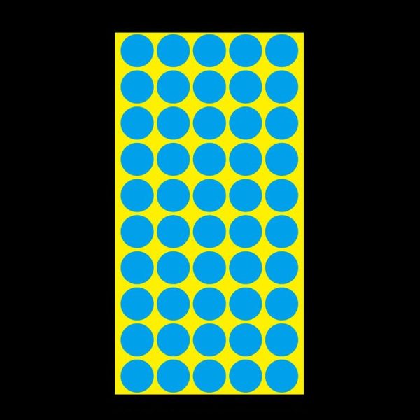 1000 PCS Round Shape Self-adhesive Colorful Mark Sticker Mark Label (Blue) - Image 3