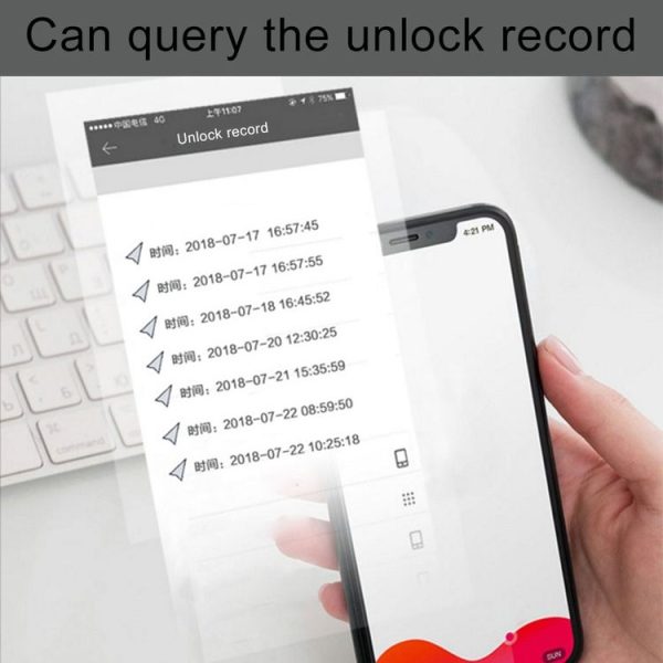 Intelligent Bluetooth Key Password Padlock Remote Unlocking for iOS / Android - Image 8