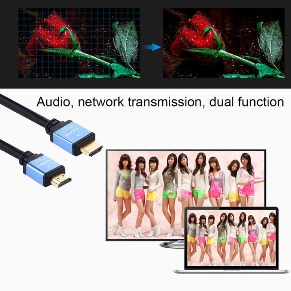 2m HDMI 2.0 Version High Speed HDMI 19 Pin Male to HDMI 19 Pin Male Connector Cable - Image 5