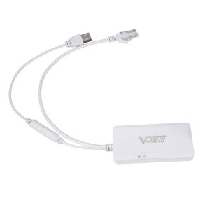 VONETS VAP11G-500S High Power CPE 20dbm Mini WiFi 300Mbps Bridge WiFi Repeater Signal Booster, Outdoor Wireless Point to Point, No Abstacle (White)