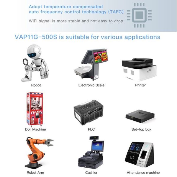 VONETS VAP11G-500S High Power CPE 20dbm Mini WiFi 300Mbps Bridge WiFi Repeater Signal Booster, Outdoor Wireless Point to Point, No Abstacle (White) - Image 9