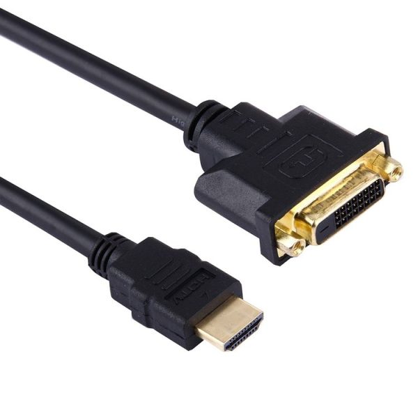 30cm HDMI Male to 24+1 DVI Female Adapter Cable - Image 3