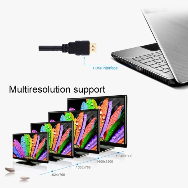 30cm HDMI Male to 24+1 DVI Female Adapter Cable - Image 5