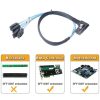 Mini SAS (SFF-8087) to 4 x SATA 7-Pin Female Forward Breakout 6Gbps Data Cable, Length: 50cm - Image 6