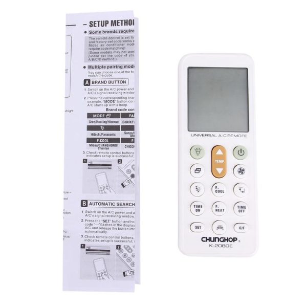 CHUNGHOP K-2080E Universal LCD Air-Conditioner Remote Controller - Image 7