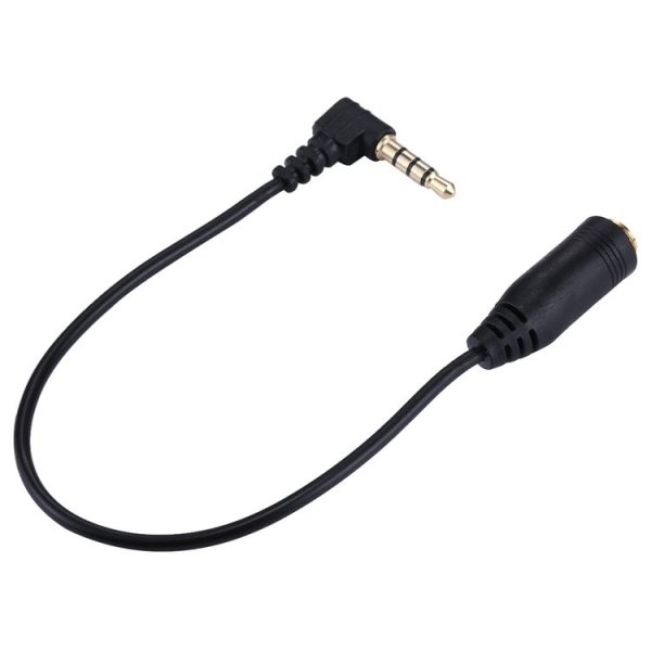 20cm 3.5mm Jack Audio Male to Female Headset Microphone Extension Cable (Black) - Image 3