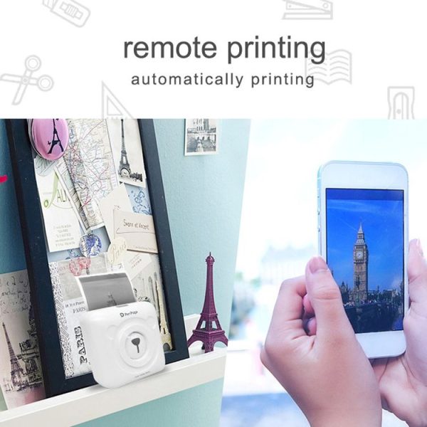 Peripage A6 Portable Inkless Pocket Thermal Bluetooth Printer (Blue) - Image 9