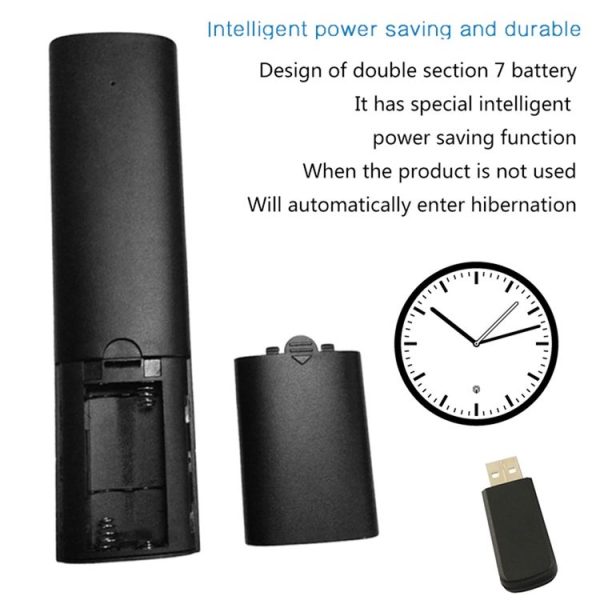Q5 2.4G RF 3D Brushed Fashion Sense Universal Voice Version Air Mouse Remote Controller - Image 3