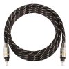 2m OD6.0mm Gold Plated Metal Head Woven Net Line Toslink Male to Male Digital Optical Audio Cable - Image 3