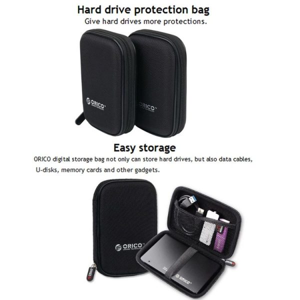 ORICO PHD-25 2.5 inch SATA HDD Case Hard Drive Disk Protect Cover Box (Black) - Image 7