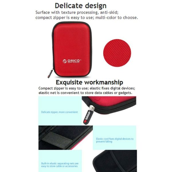 ORICO PHD-25 2.5 inch SATA HDD Case Hard Drive Disk Protect Cover Box (Black) - Image 8