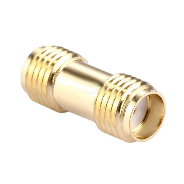 SMA Female to SMA Female Connector Adapter (Gold) - Image 3