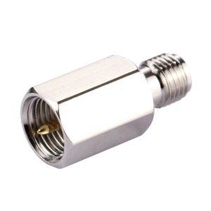FME Male to SMA Female Connector Adapter (Silver)
